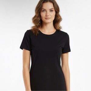 NWT Supima Cotton Ultra Soft Long t-shirt Woman’s Black